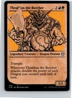 Magic the Gathering Thrakkus the Butcher Showcase Battle for Baldur's Gate MTG