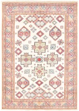 Hand Knotted Area Rug 6'7" x 9'3" Traditional Oriental Wool Carpet