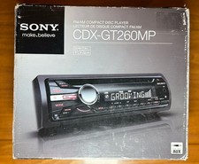 SONY Radio Stereo FM/AM Compact CD Player CDX-GT260MP Digital Clarity Tuner Read