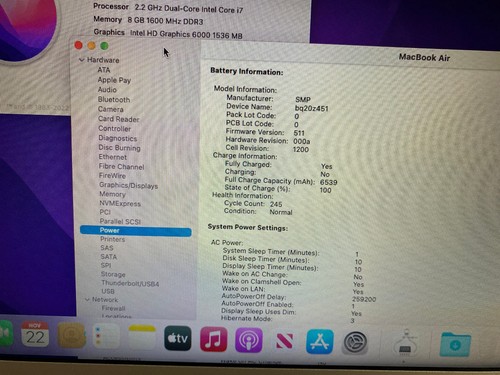Ottimo Portatile Apple 13" MacBook Air, 250 SSD WOW PULITO E BELLO - Foto 9 di 12