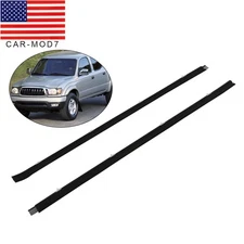 2pcs Front Door Window Belt Weatherstrip Fits For Toyota Tacoma 1995-2004