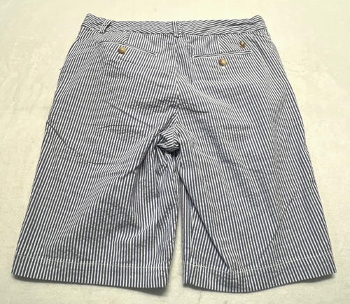 Neu mit Etikett Polo Ralph Lauren Jungen 16 gestreifte Seersucker Shorts blau weiß maritim - Bild 4 von 12