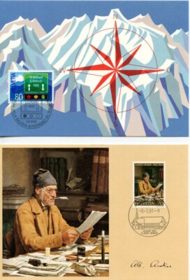 St Gothard - Albert Anker Art - Switzerland First Day Cover Maximum Postcard FDC