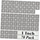 Alphabet Letter Stencils for Painting - 70 Pack Letter and Number 1 ...