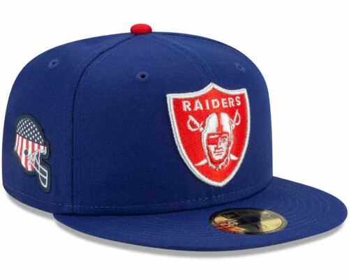 Casquette chapeau ajustée nouvelle ère Las Vegas Raiders Americana 59Fifty couleurs américaines - Photo 1 sur 5