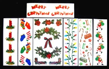 Mrs Grossman Seven Christmas Theme Sticker Sheets 4x6 & 2x6 inch