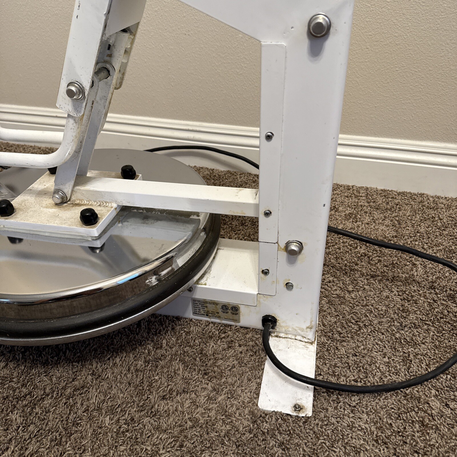 Proluxe DoughPro PP1818 Commercial Pizza Dough Manual Press Tortilla Warmer