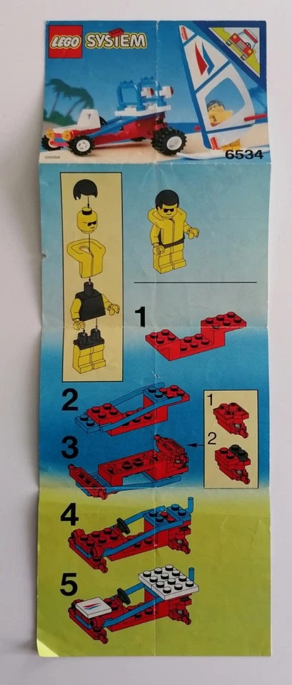Notice Lego System City 6534 Beach Bandit - Livret d'instructions 1992 - Photo 2/2