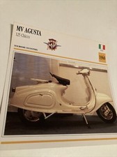 MV Agusta scooter 125 Chicco 1960 carte moto de collection Atlas Italie