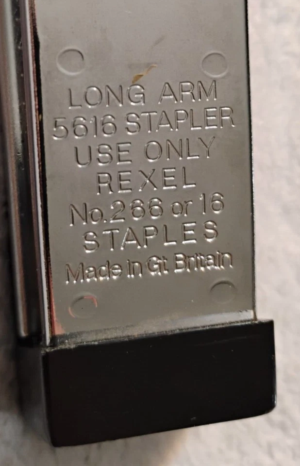 Vintage Rexel Long Arm 5616 Stapler Large Format Print Newsletters Magazine - Image 2 of 4