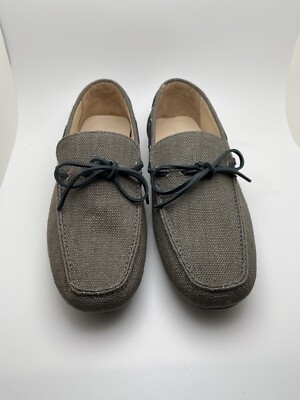 Alton Lane Gray Canvas Slip-On Driving Loafers Size 42 Alton Lane Gray Canvas Slip-On Driving Loafers Size 42 main image 2