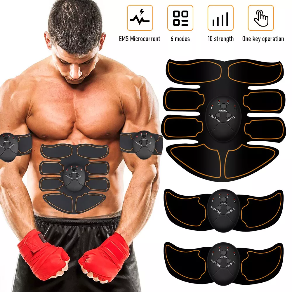 Kit Stimulation Abdominal Bodybuilding Electro Stimulator Belt Muscle Kit 3