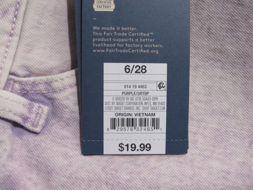 Women's Super High Rise Jean Shorts Universal Thread Acid Wash Purple Size 6 - Picture 10 of 11
