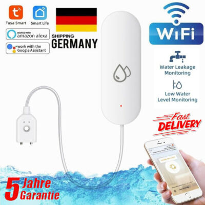 WiFi Wasserleck Wassersensor WLAN-Wassermelder Wasser-Alarm App-Benachrichtigung