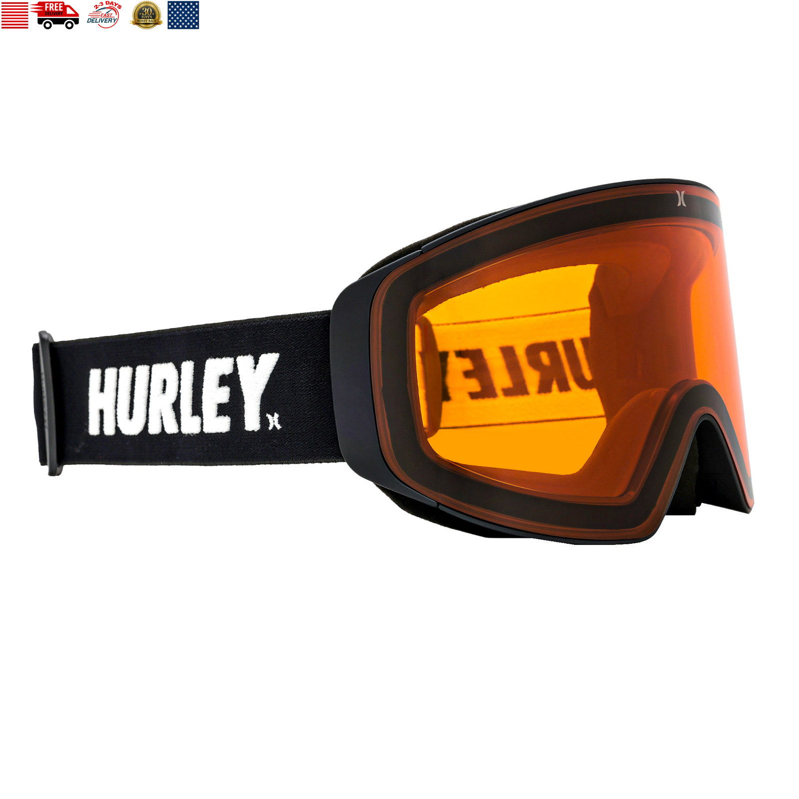 Hurley Visage Snow Goggle with Lens, Helmet Compatible, Free