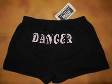 Dance Black Low Rise Shorts "Dancer" in Lt Pink Ladies or Girls Sz 93352PP3