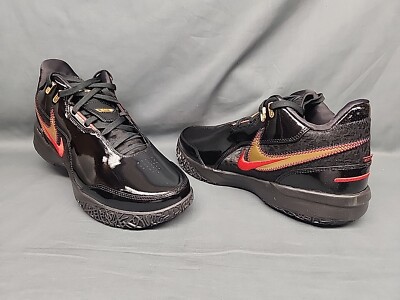 Nike Men's Zoom LeBron NXXT Gen AMPD Sneakers Black Gold Size 12 NEW NO BOX!