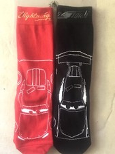 Disney Parks Exclusive CARS Movie Socks 2 Pair Sz YOUTH Med Lighting Jackson NWT