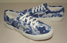 Superga Size 8 M 2750 FANTASY COTU Indigo Canvas Sneakers New Women's Shoes
