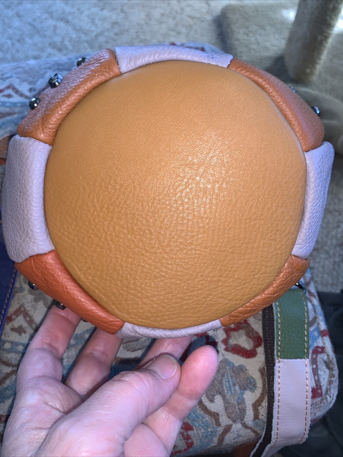 Ameri Leather Skulls And Rivets Patchwork Leather… - image 14