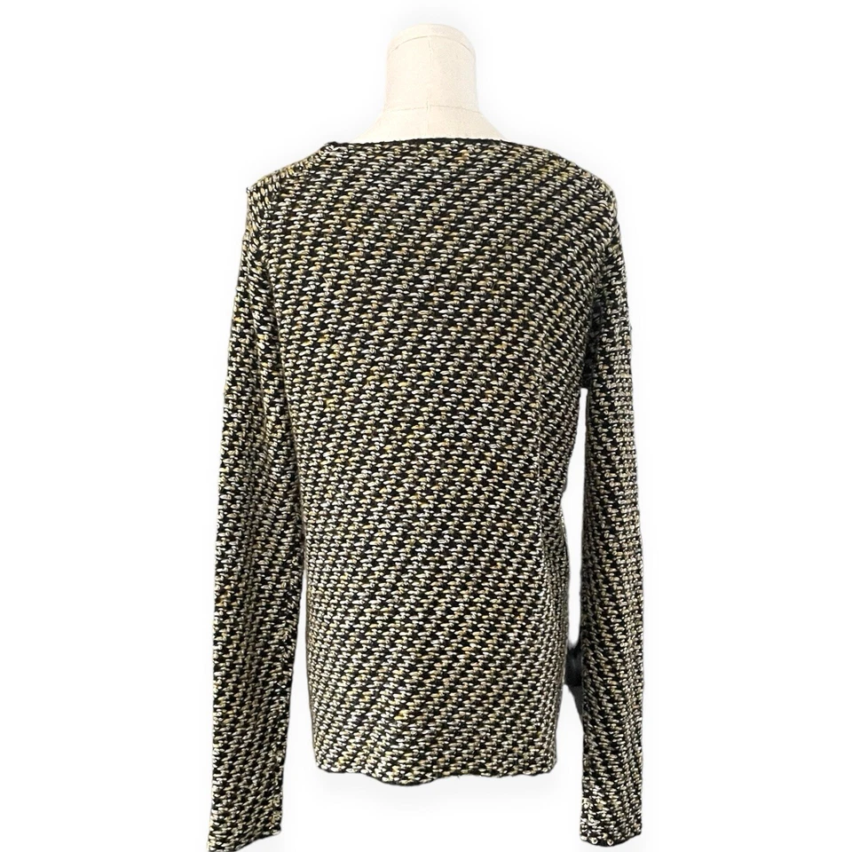 Suéter Zara Tejido Lana Espiga Mujer M Multicolor Oscuro Academia Grunge Grunge Grueso Foto 3 de 4