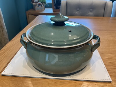 DENBY REGENCY GRÜN DECKEL AUFLAUFFORM STEINGUT GESCHIRR SET B