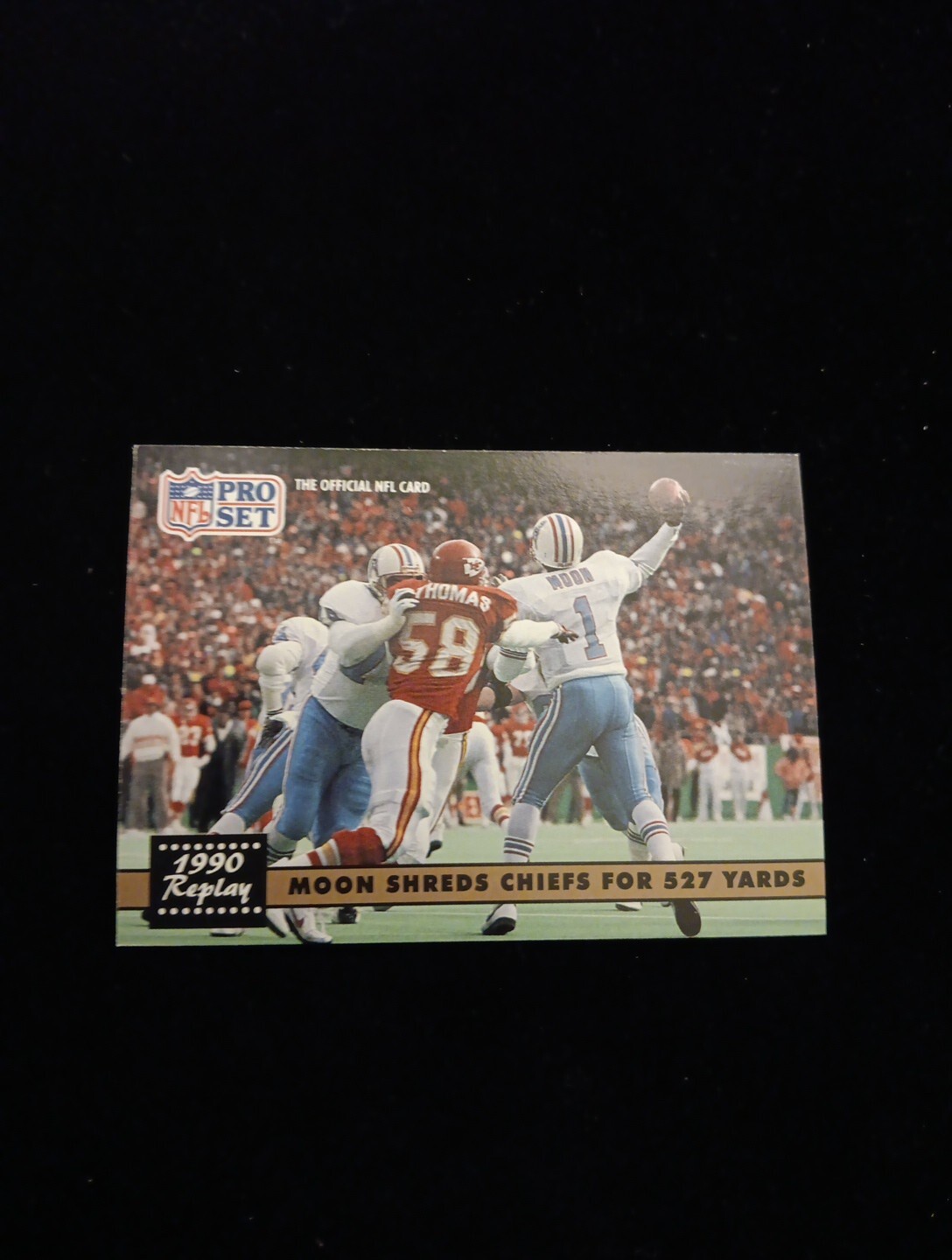 1991 Pro Set #337 WARREN MOON Houston Oilers