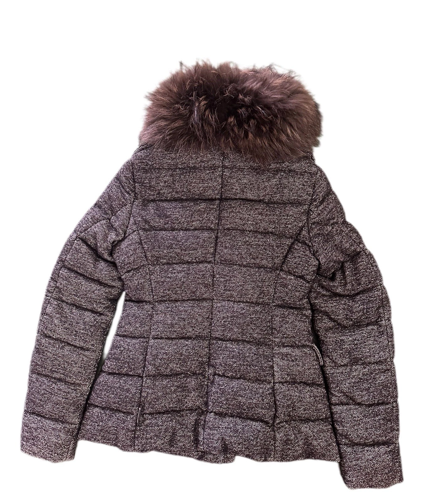 Piumino donna Moncler modello tweed petite taglia 00