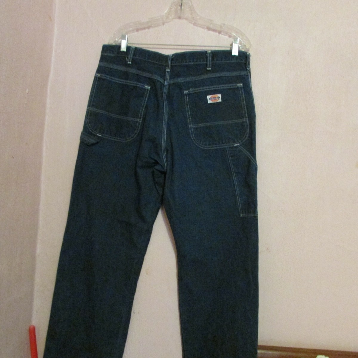 Great Pair of Men's Vintage, USA Made Dickies Carpenter Blue Jeans