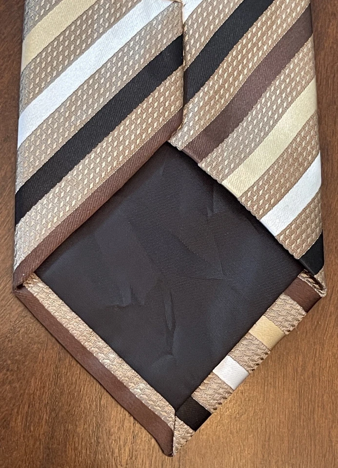 Corbata de cuello Stafford Essentials hecha a mano 100 % poliéster para hombre hecha en China Foto 2 de 4