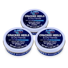 3 Pack Blue Goo Cracked Heel Skin Softner 2 oz-Multi Use Hands, Feet, Elbows-NEW