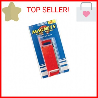 Master Magnetics 4.25 in. Ceramic Latch Magnet 50 lb. Pull 3.4 MGOe Red 1 pc.