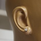 GIA 14k white gold SI2 F .94ct princess diamond martini stud earrings Natural — photo 9