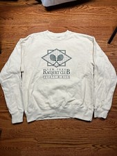 Sporty & Rich NY Racquet Club Crew Cream Sweatshirt Size Small Made In USA