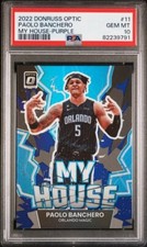 2022 Donruss Optic Paolo Banchero RC My House #11 Purple PSA 10 Gem Mint