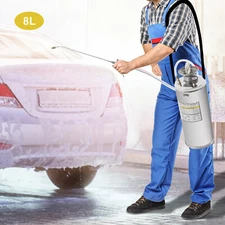 Large Capacity 2 Gal Stainless Steel Hand-Pump Sprayer with 1.2m Hose