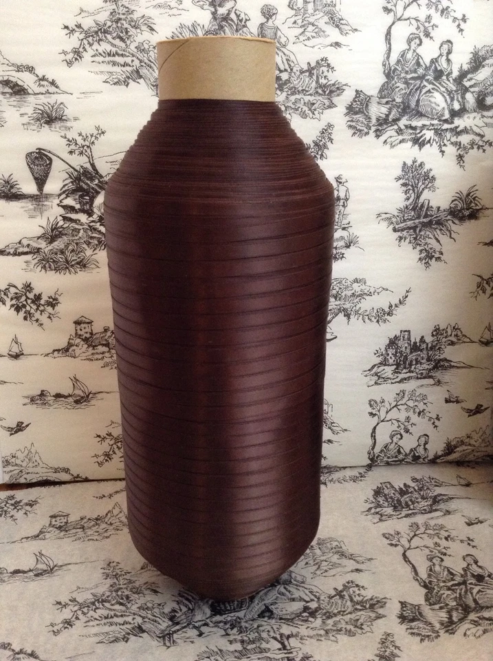 Brown Satin Ribbon 1/4" Craft Wide Double Faced 1581 Yards Polyester - Image 2 of 3