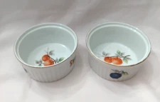 Lot Of 2 Andrea By Sadek Fruit Oven to Table Cookware 7334 Ramekins.