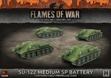 Flames of War SBX60  Soviet SU-122 Medium SP Battery Battlefront Miniatures