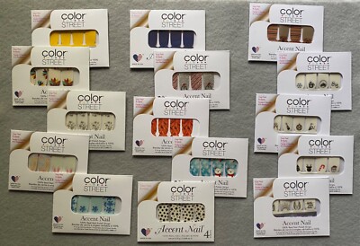 Color Street Accent Pks a Variety of Colors and Designs Mani & Pedi Buy2Get1Free