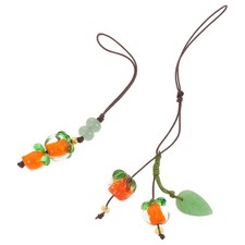 2 Pcs Phone Chain Strap Accessories Charm Girls Mobile Lanyard Pendant