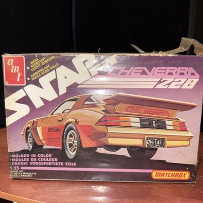 Rare Vintage Cheverra Z28 Matchbox AMT SnapFit 1/25 Scale New Sealed In Box