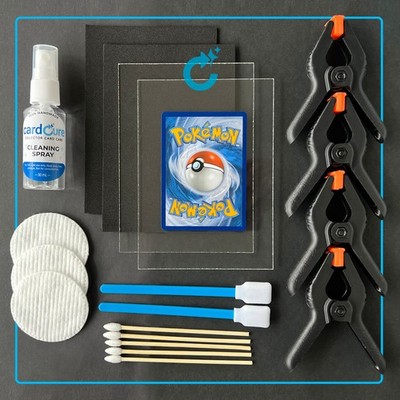 CardCure Karten Reparatur & Reinigung Kit - Pokemon Sport TCG Dent Kurts Reparatur Pflege
