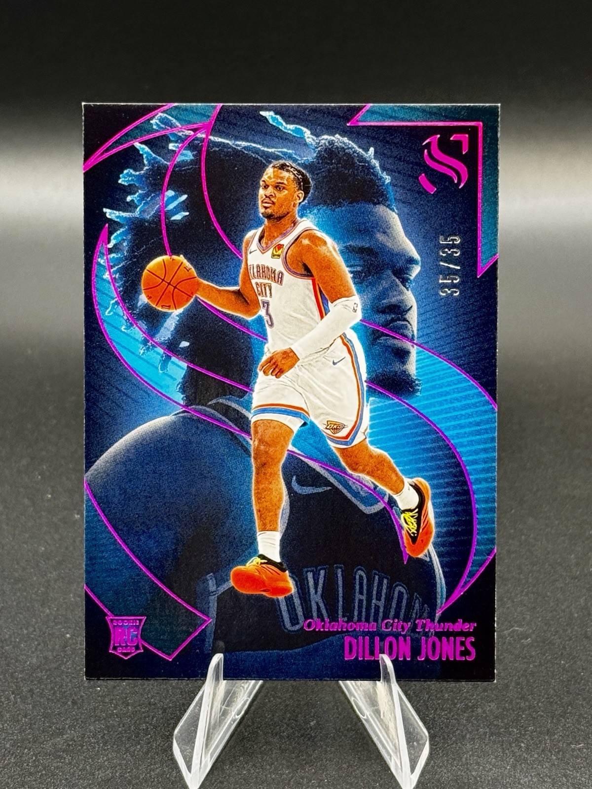 2024-25 Panini Silhouette - Dillon Jones 35/35 Pink #79 (RC)
