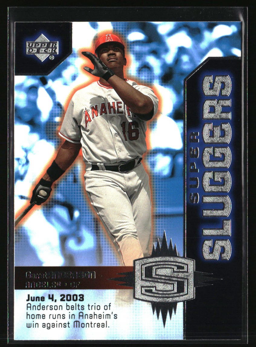 2004 Upper Deck #SL-10 Garret Anderson Super Sluggers | eBay