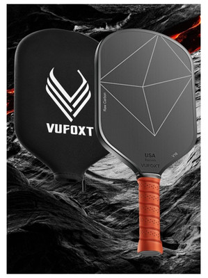 Pickleball Paddle, Lightweight Raw Carbon &Glass Fiber Surface Pickleball Racket