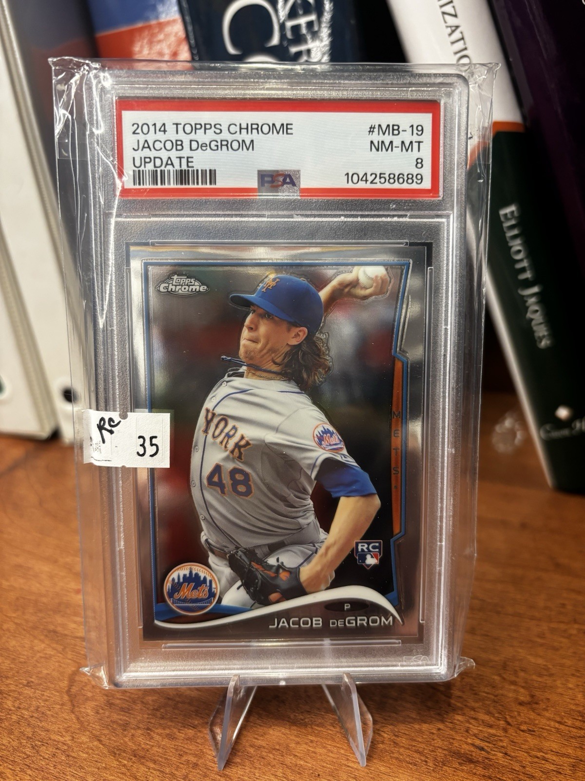 2014 Topps Chrome Update - Jacob deGrom #MB-19 (RC) PSA 8