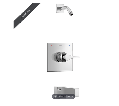 #ad #ad NEW Delta Monitor 14 Series Tub Shower Trim No Shower Head In Chrome T14474 LHD $400.00