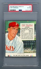 1955 Red Man Tobacco #24 Curt Simmons PSA 6 EX-MT #134351580