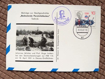 GDR postal stationery, history of space travel,